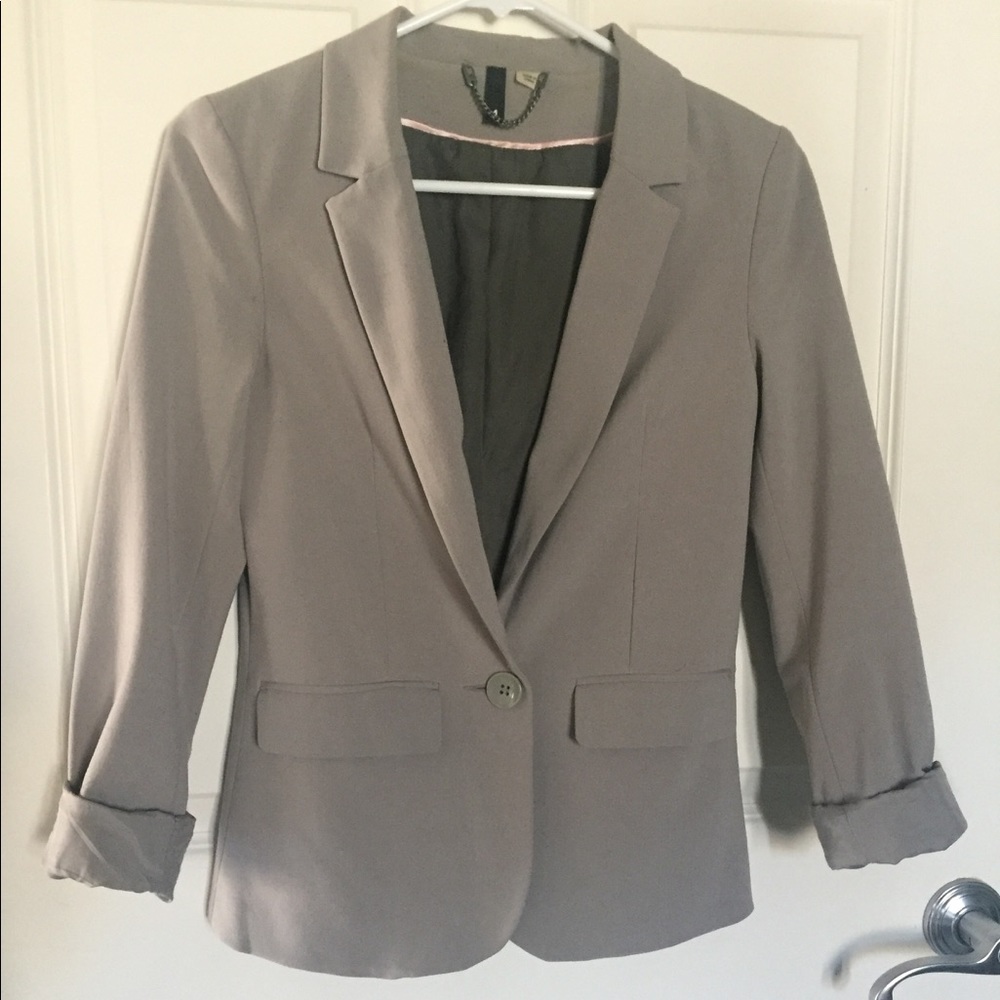 Gray H&M blazer, size 4